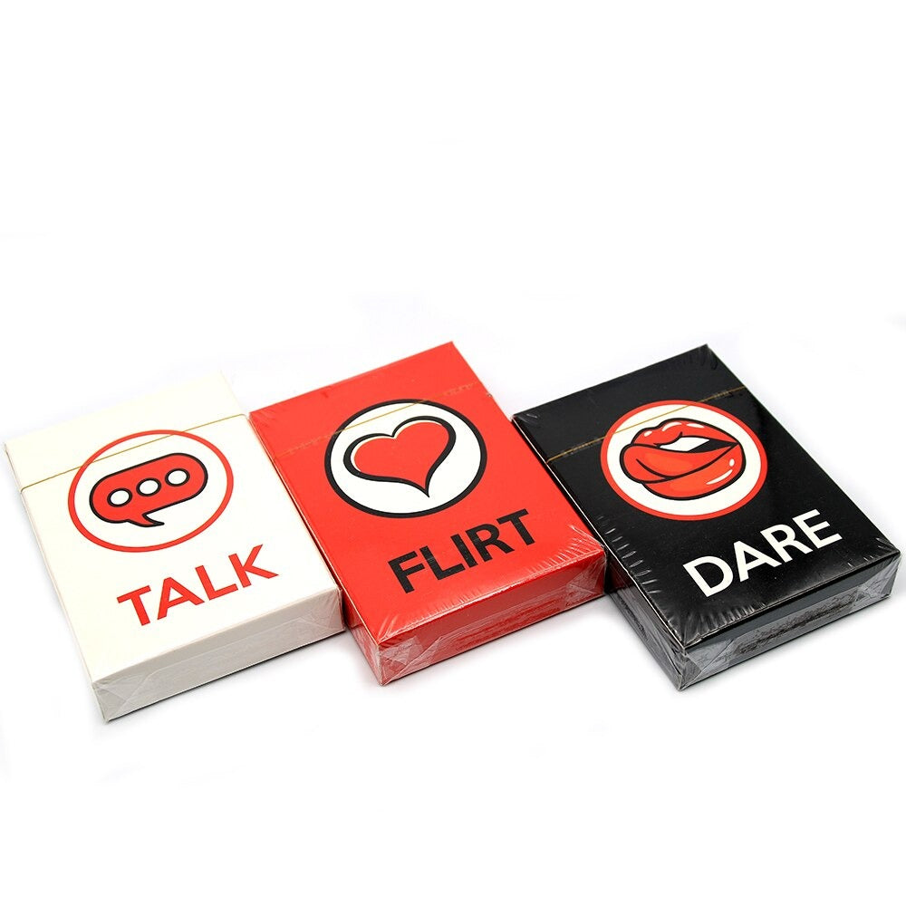Talk Flirt Dare - Adult Party Game couple dating game οΌ3 in 1 Talk Flirt Dare - Adult Party Game couple dating game οΌ3 in 1